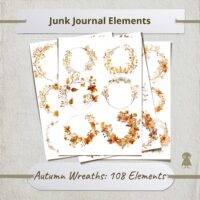 108 Autumn Floral Wreaths Junk Journal Scrapbook Fall Digital Illustrations Printable Clipart Ephemera Transparent PNG Collection Design 108 Autumn Floral Wreaths Junk Journal Scrapbook Fall Digital Illustrations Printable Clipart Ephemera Transparent PNG Collection Design