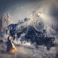 Polar Express Digital Background