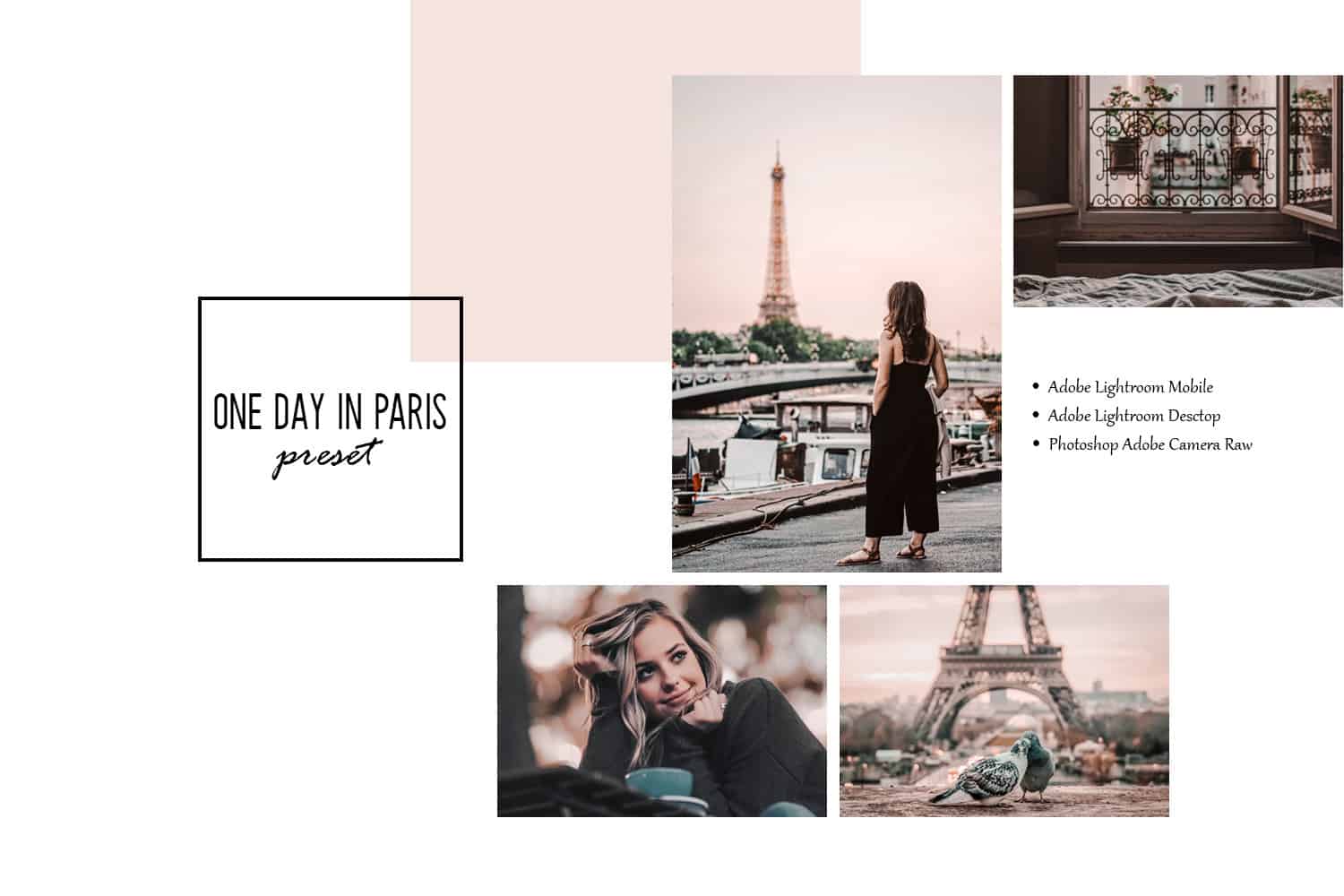 One Day in Paris Lightroom Mobile and Desktop Presets One Day in Paris Lightroom Mobile and Desktop Presets