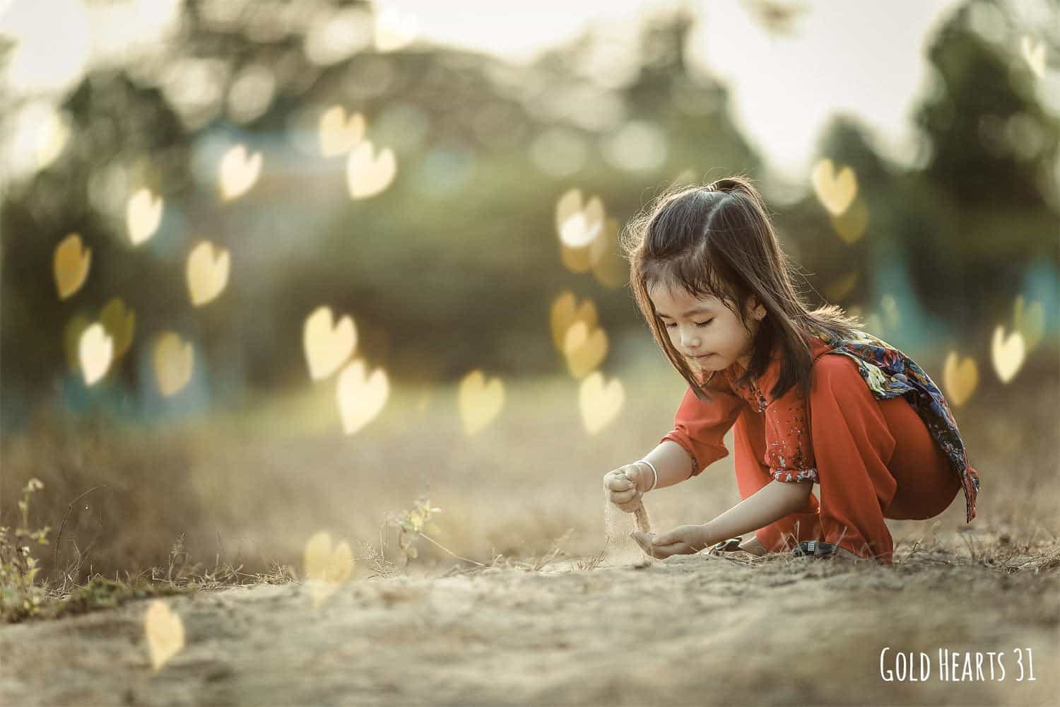 gold hearts prv6.2 - 36 Gold Hearts Bokeh Overlays