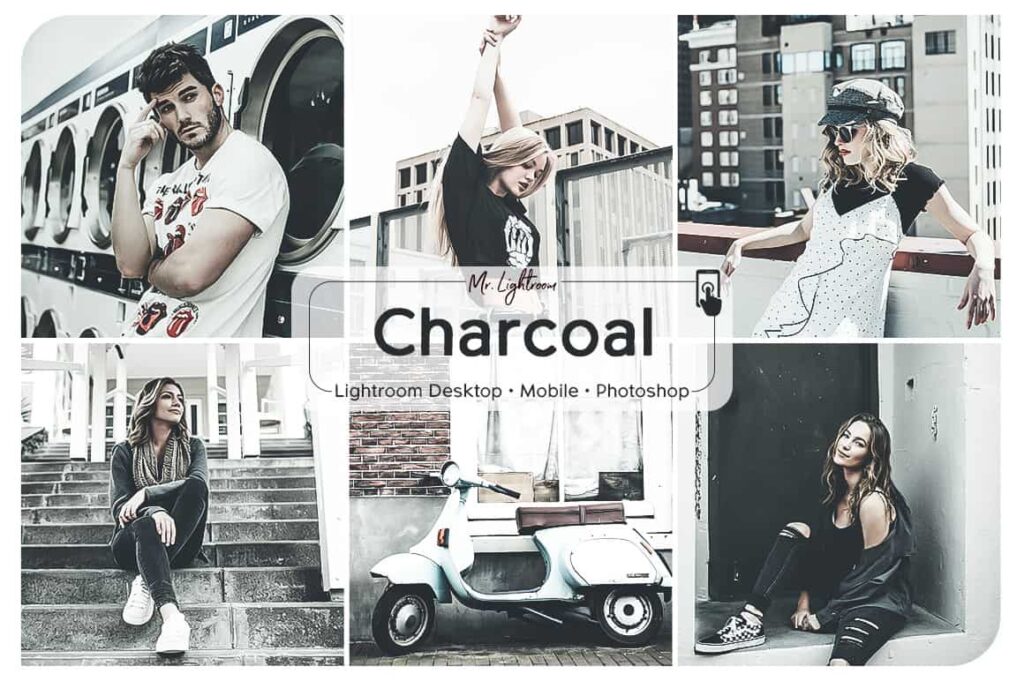 Charcoal 1 1024x681 - Charcoal Lightroom Desktop and Mobile Presets