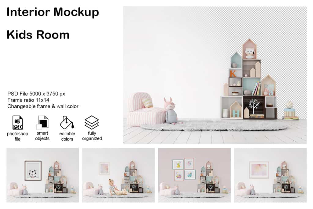 0006 prv 01 1 1024x683 - Interior Mockup Kids Room 06