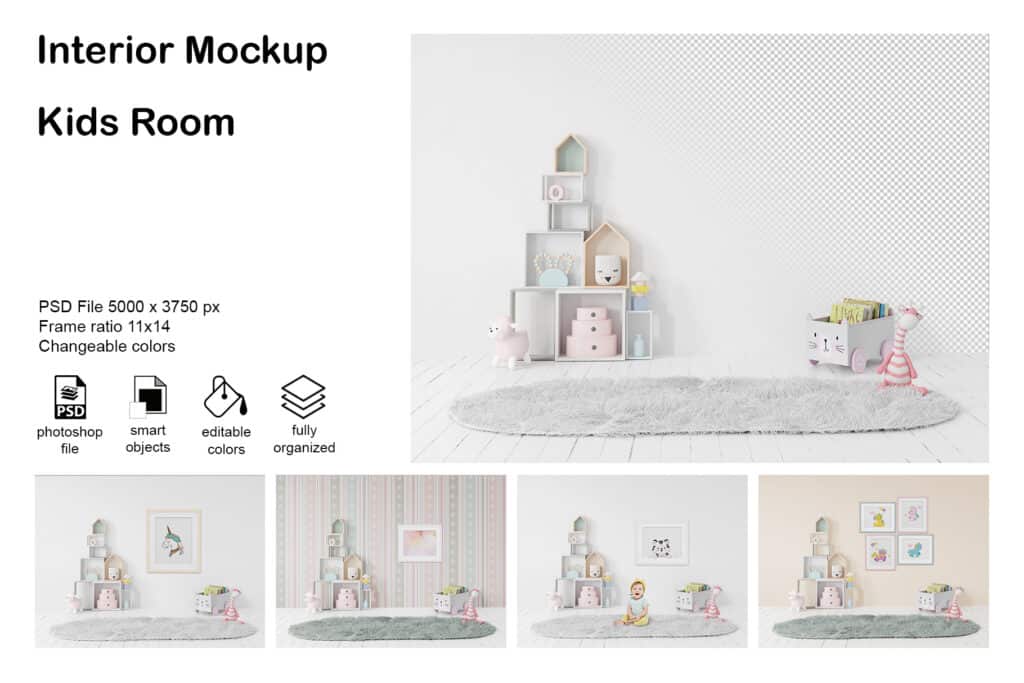 0007 prv 01 1024x683 - Interior Mockup Kids Room 0007