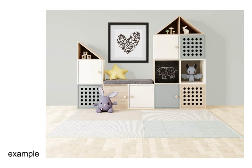 0008 prv 6 1024x683 - Interior Mockup Kids Room 0008