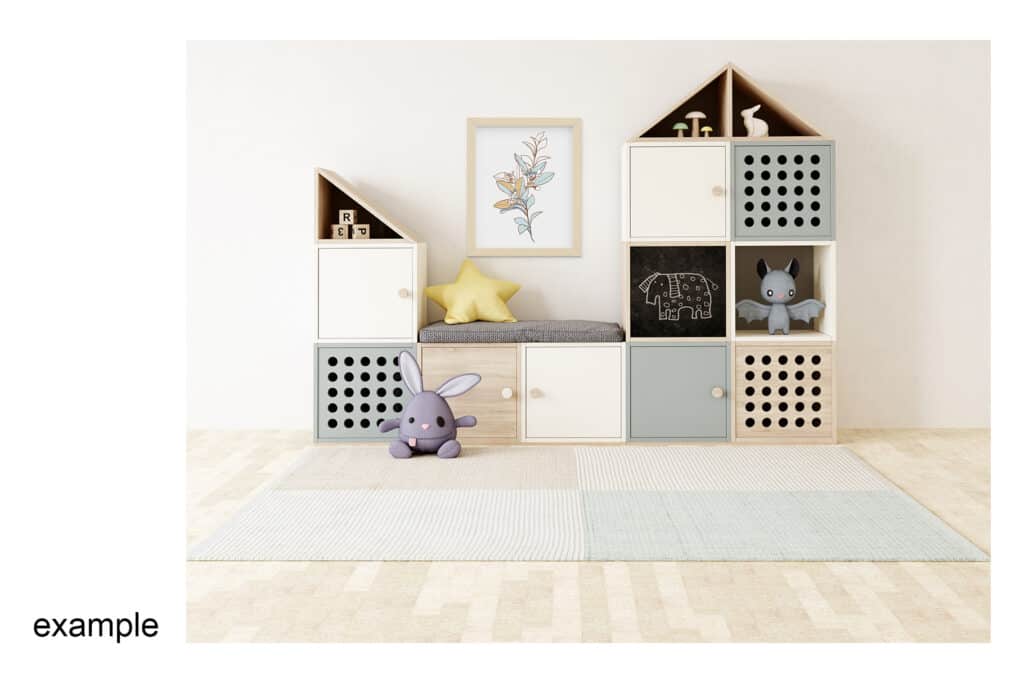 0008 prv 7 1024x683 - Interior Mockup Kids Room 0008