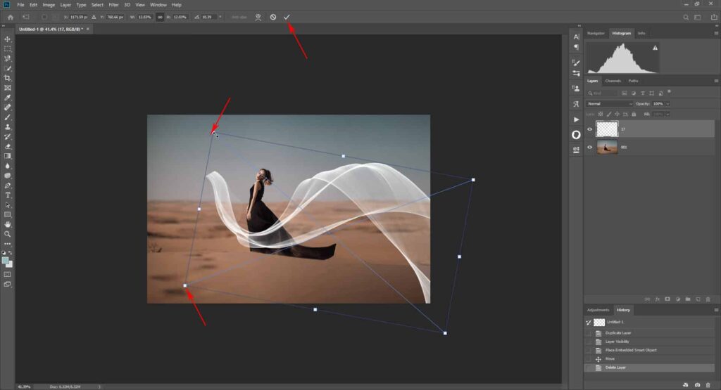 How to add a flying fabric overlay to image in Photoshop fabric tut 02 1024x555 - How to add a flying fabric overlay to image in Photoshop