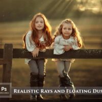 Realistic Rays and Floating Dust Brushes and Overlays