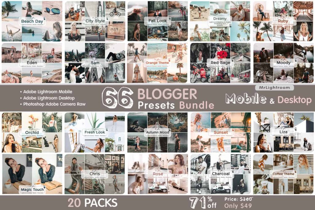 Bundle prv 1 1024x683 - MrLightroom Lightroom Desktop and Mobile Presets bundle