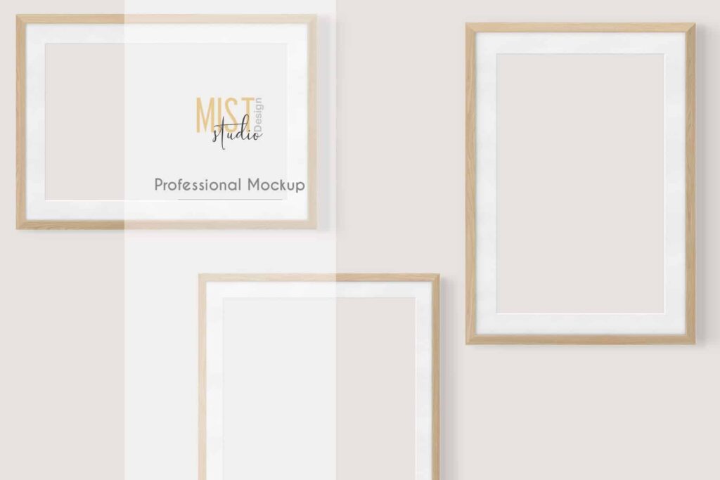 prv 1 1024x683 - Wooden Frames Mockup PNG