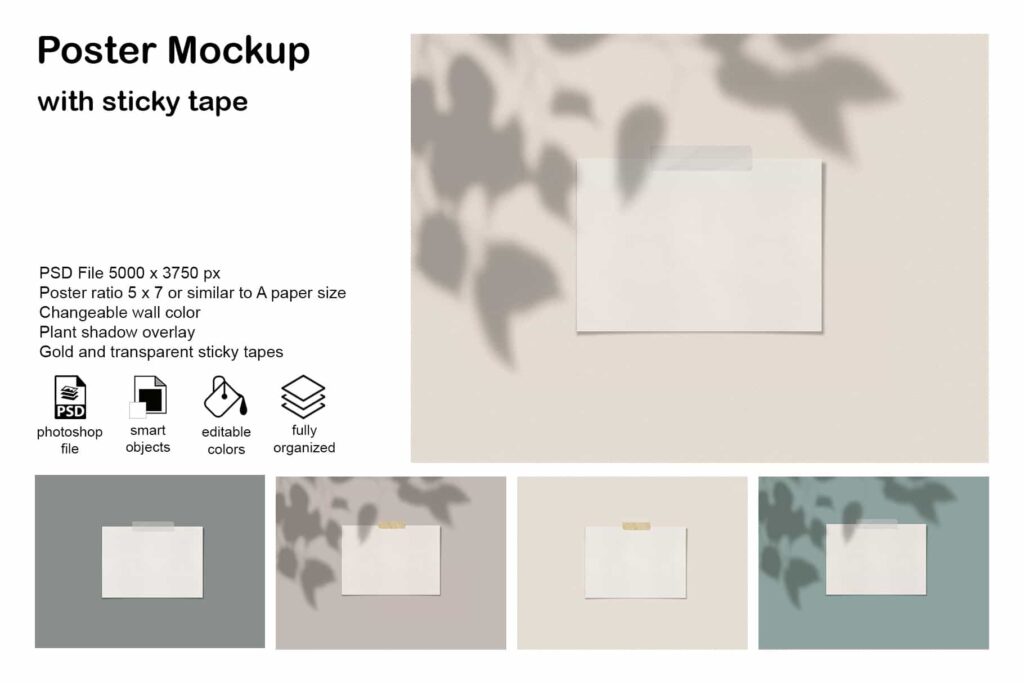 Poster Mockup 5x7 Landscape prv1 1 1024x683 - Poster Mockup 5x7 Landscape