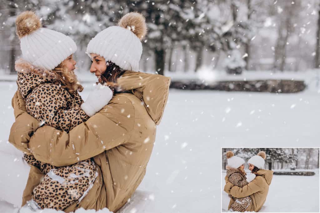 Realistic Snow prv 3 1024x683 - Realistic Snow Photo Overlays