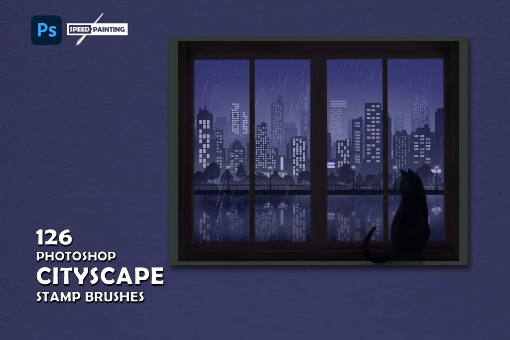 Photoshop Prv 1 1024x683 - 126 Photoshop Cityscape Stamp brushes
