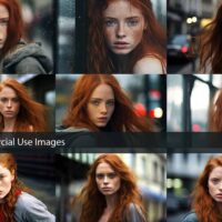Stock Photos, Commercial Use Images, Girl Red Hair, 9 PNG, Extended License, Generative AI, Freckles, girl photos, Girls HD art, Hq stock