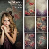 Fine Art Textures 18, Photoshop Overlays, Floral Layer, Photo editing, Textures overlays, Digital Backdrops, Digital Papers, Old Effect
