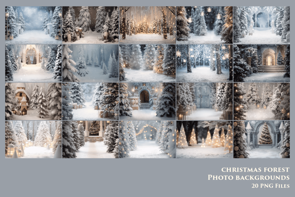 prv 2 2 1024x683 - Christmas Forest Backdrops