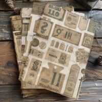 4 Antique Ephemera Collection Pages Junk Journal Kits Vintage Scrapbook Elements Digital Junk Journal Vintage Ephemera Art Design Collection
