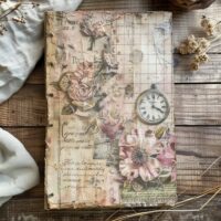 Gritty Notes 12 Pages Vintage Ephemera Collage Sheet Digital Junk Journal Antique Paper Backgrounds Printable Scrapbooking Elements Design