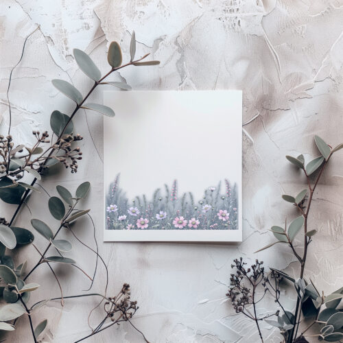 12 Floral Illustrations Botanical Frame Digital Set Instant Download Crafting Scrapbooking Flower PNG Transparent Journaling Collection