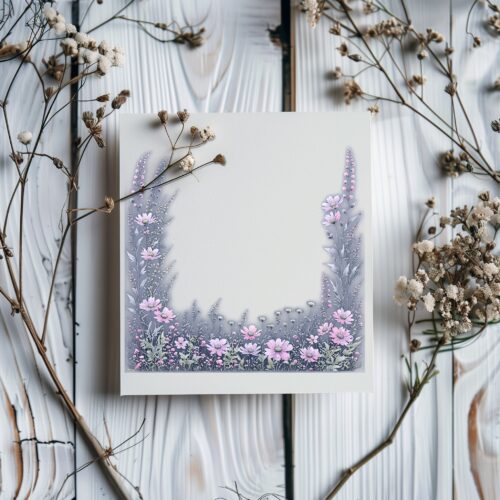 12 Floral Illustrations Botanical Frame Digital Set Instant Download Crafting Scrapbooking Flower PNG Transparent Journaling Collection