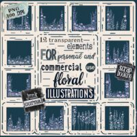 12 Floral Illustrations Botanical Frame Digital Set Instant Download Crafting Scrapbooking Flower PNG Transparent Journaling Collection 12 Floral Illustrations Botanical Frame Digital Set Instant Download Crafting Scrapbooking Flower PNG Transparent Journaling Collection