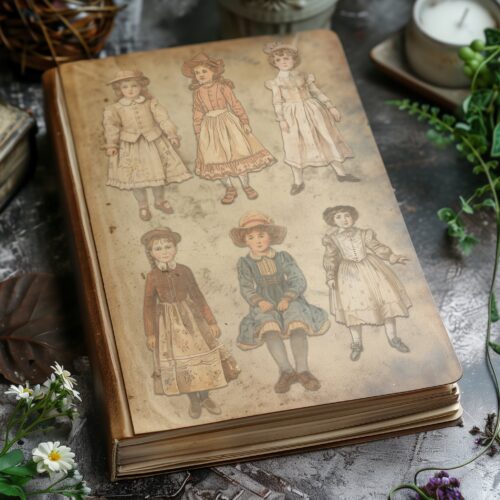 Victorian Elegance 45 Elements for Junk Journal Digital Collection Transparent PNG Scrapbooking Hand-colored Printable Design Art Collection