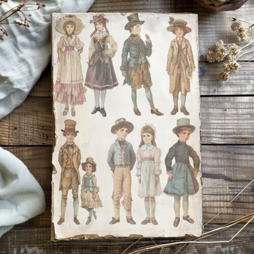 Victorian Elegance 45 Elements for Junk Journal Digital Collection Transparent PNG Scrapbooking Hand-colored Printable Design Art Collection