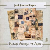 Victorian Elegance 45 Elements for Junk Journal Digital Collection Transparent PNG Scrapbooking Hand-colored Printable Design Art Collection