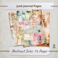 4 Retro Ephemera Digital Collage Sheets Junk Journal Kit Scrapbooking Element Digital Sticker Pack Vintage Journal Printable Scrapbook Decor