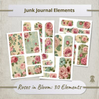 108 Autumn Floral Wreaths Junk Journal Scrapbook Fall Digital Illustrations Printable Clipart Ephemera Transparent PNG Collection Design