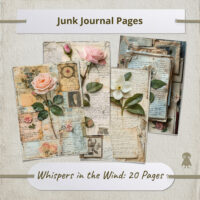 108 Autumn Floral Wreaths Junk Journal Scrapbook Fall Digital Illustrations Printable Clipart Ephemera Transparent PNG Collection Design